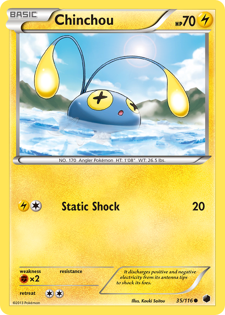 Chinchou (35/116) [Black & White: Plasma Freeze] | Total Play