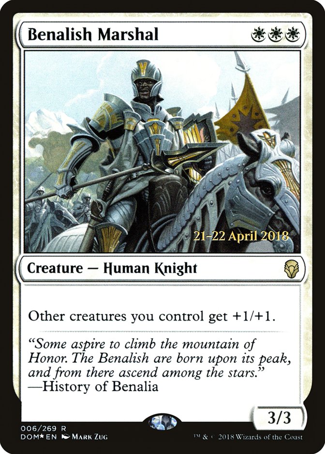 Benalish Marshal [Dominaria Prerelease Promos] | Total Play