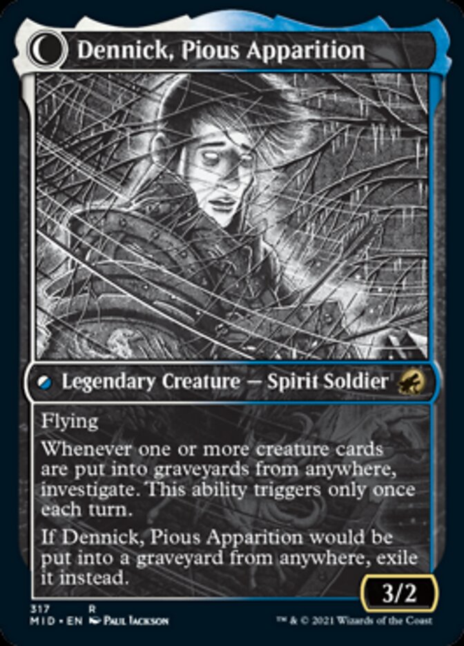 Dennick, Pious Apprentice // Dennick, Pious Apparition (Showcase Eternal Night) [Innistrad: Midnight Hunt] | Total Play