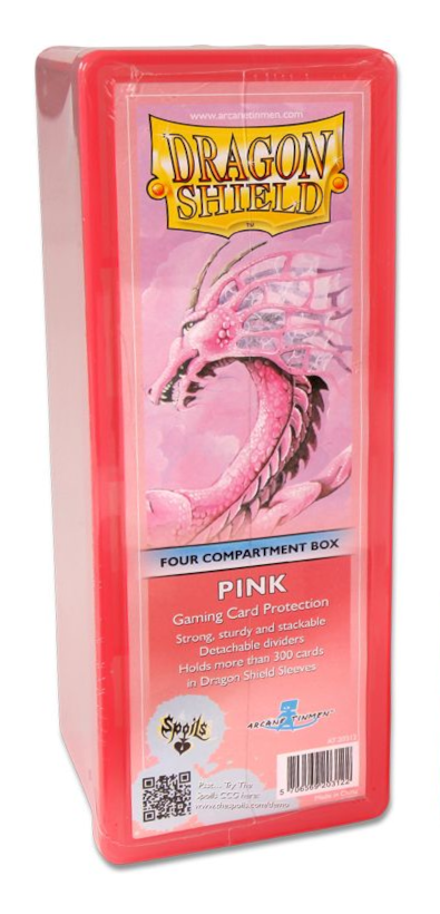 Dragon Shield: Four-Compartment Deck Box - Pink | Total Play