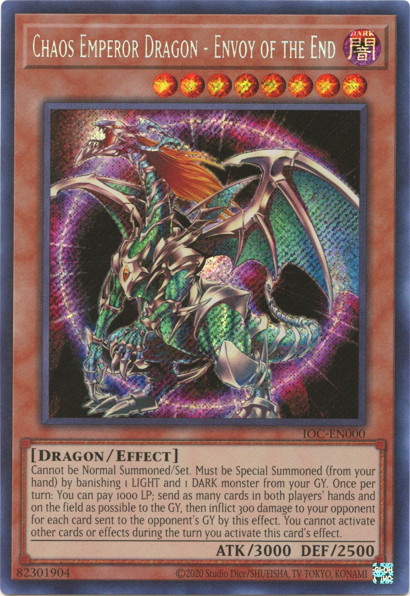 Chaos Emperor Dragon - Envoy of the End (25th Anniversary) [IOC-EN000] Secret Rare | Total Play