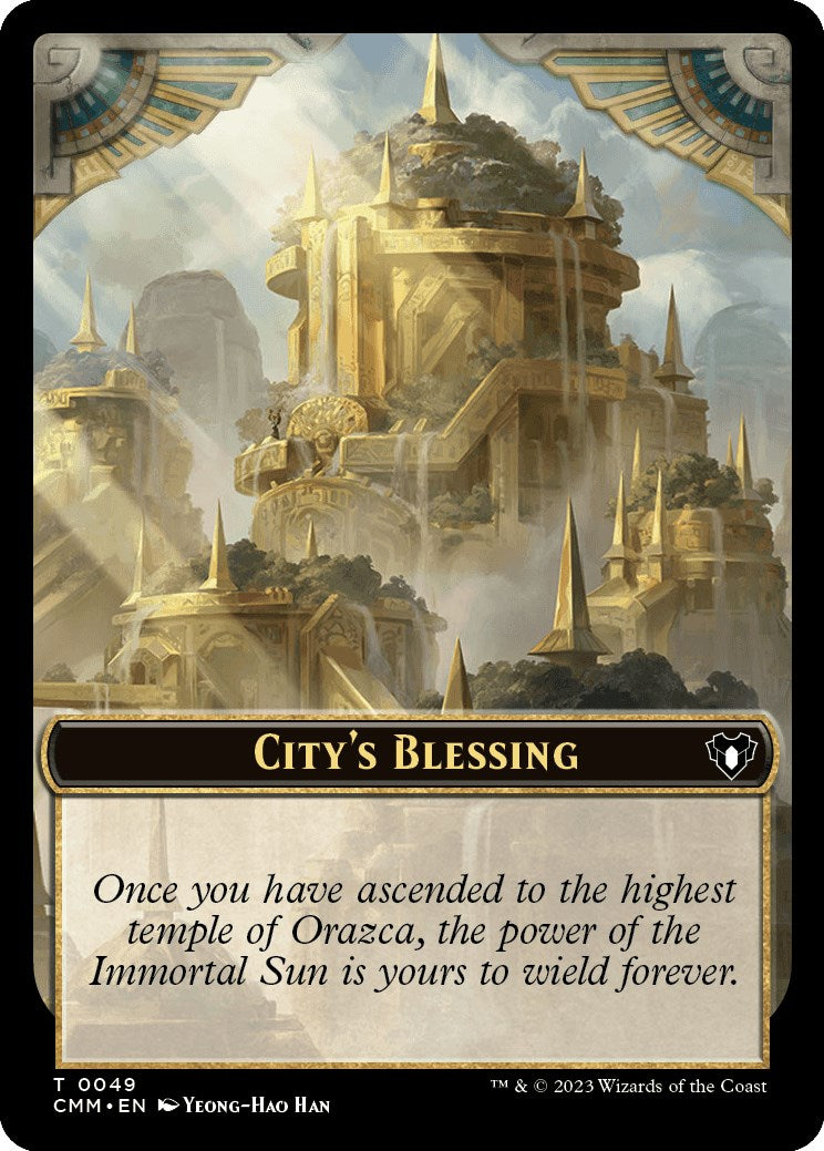 City's Blessing // Dragon Egg Double-Sided Token [Commander Masters Tokens] | Total Play