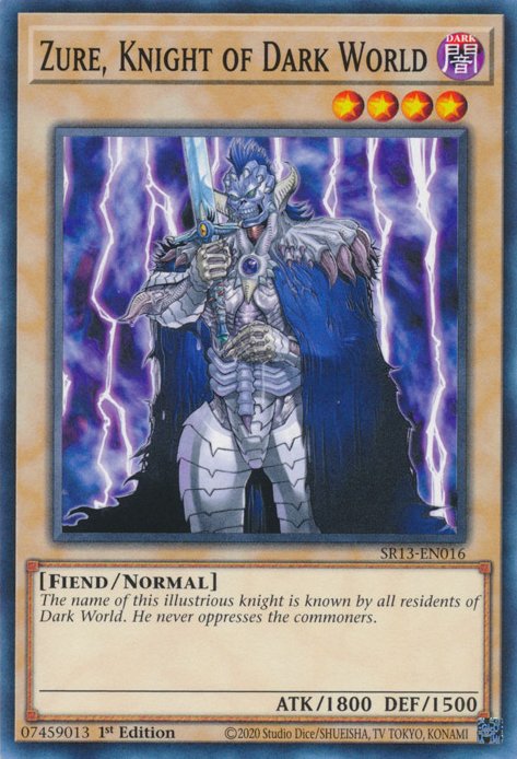 Zure, Knight of Dark World [SR13-EN016] Common | Total Play