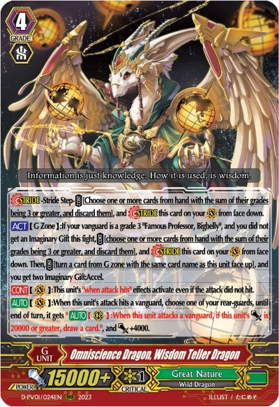 Omniscience Dragon, Wisdom Teller Dragon (D-PV01/024EN) [D-PV01: History Collection] | Total Play