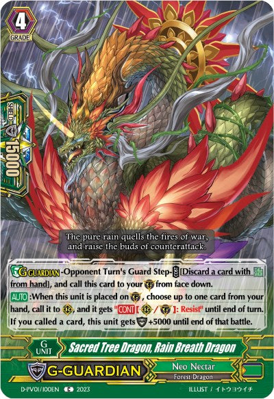 Sacred Tree Dragon, Rain Breath Dragon (D-PV01/100EN) [D-PV01: History Collection] | Total Play