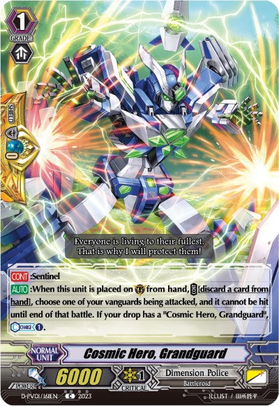 Cosmic Hero, Grandguard (D-PV01/161EN) [D-PV01: History Collection] | Total Play