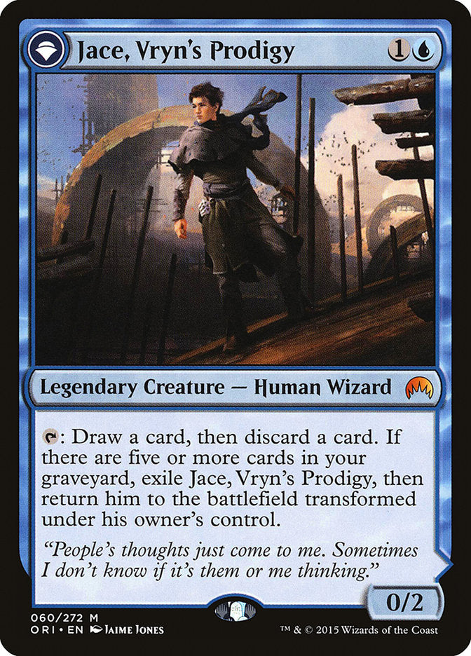 Jace, Vryn's Prodigy // Jace, Telepath Unbound [Magic Origins] | Total Play