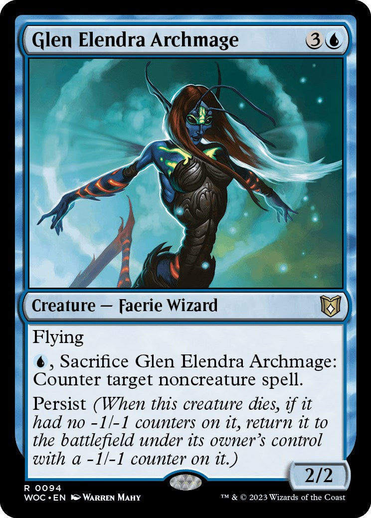 Glen Elendra Archmage [Wilds of Eldraine Commander] | Total Play