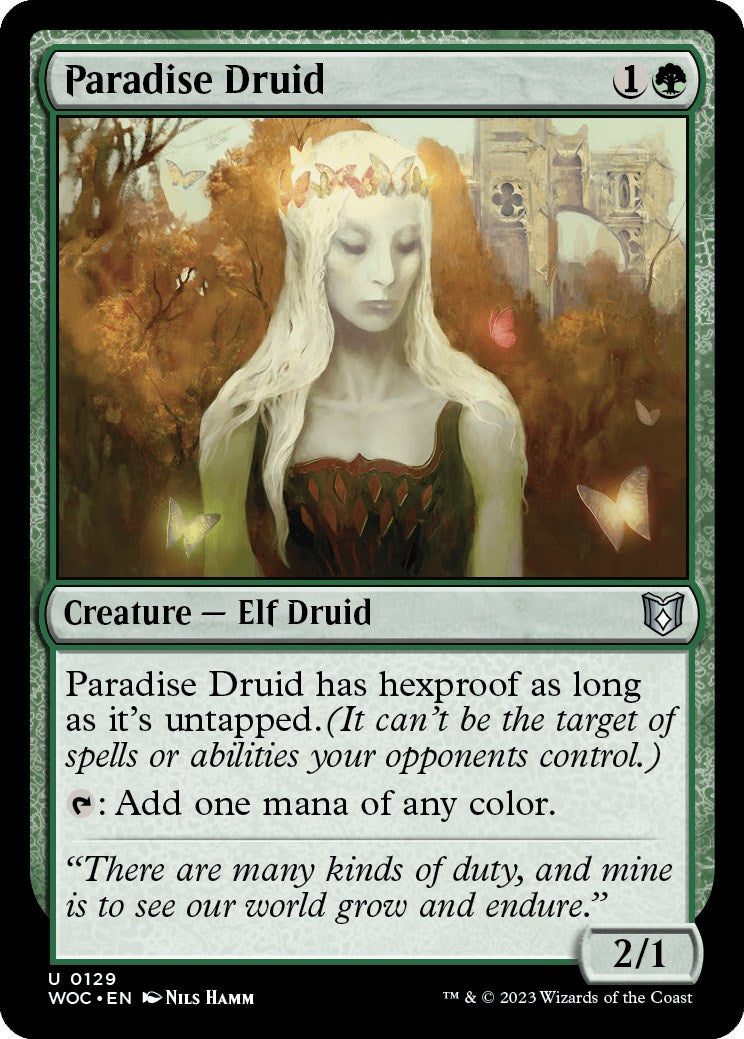 Paradise Druid [Wilds of Eldraine Commander] | Total Play