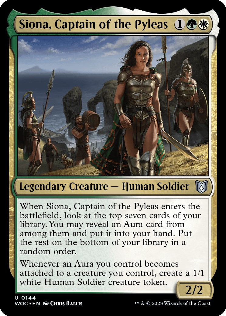 Siona, Captain of the Pyleas [Wilds of Eldraine Commander] | Total Play