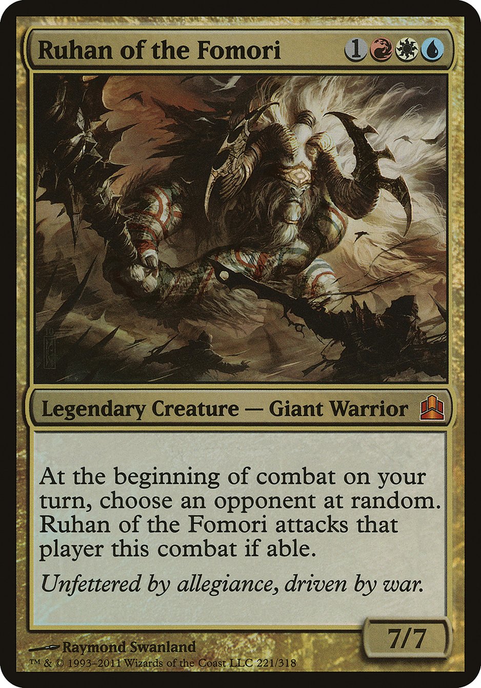Ruhan of the Fomori (Oversized) [Commander 2011 Oversized] | Total Play