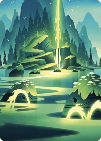 Leyline of Abundance Art Card [Wilds of Eldraine Art Series] | Total Play