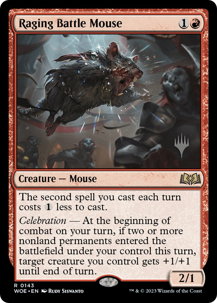 Raging Battle Mouse (Promo Pack) [Wilds of Eldraine Promos] | Total Play