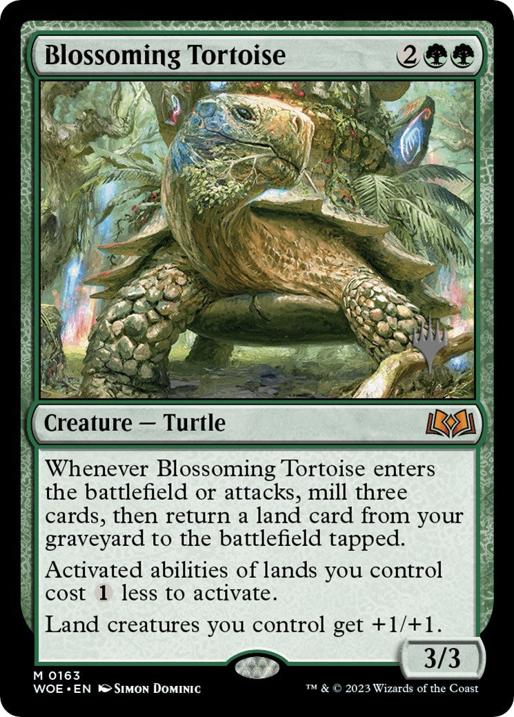 Blossoming Tortoise (Promo Pack) [Wilds of Eldraine Promos] | Total Play