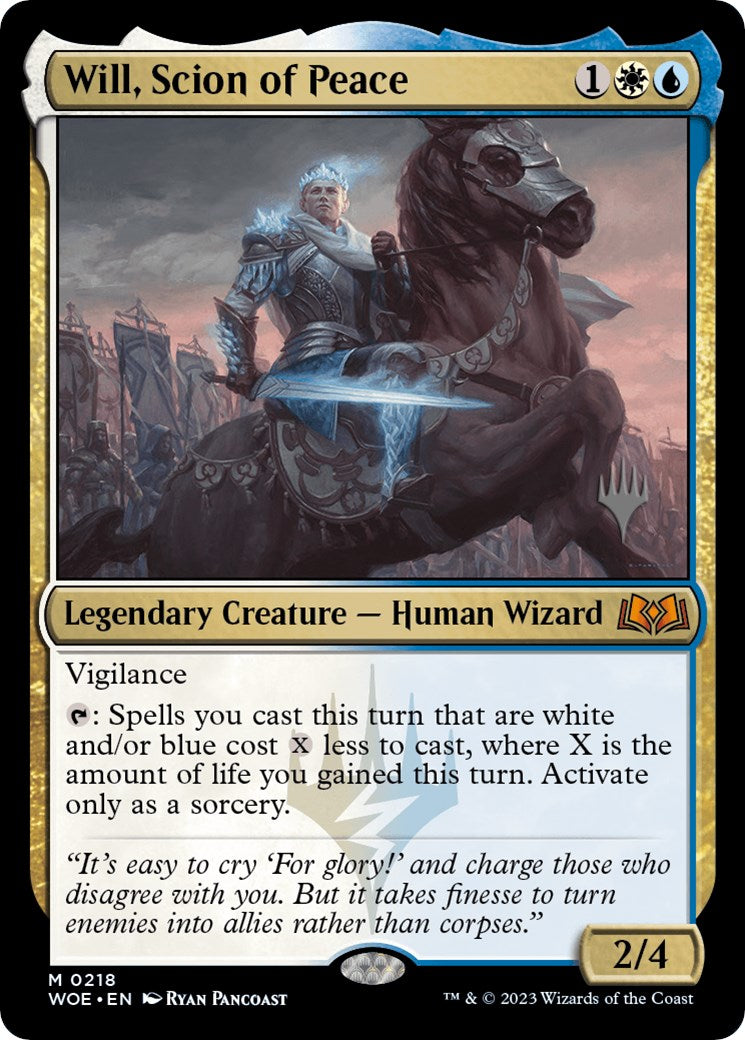 Will, Scion of Peace (Promo Pack) [Wilds of Eldraine Promos] | Total Play
