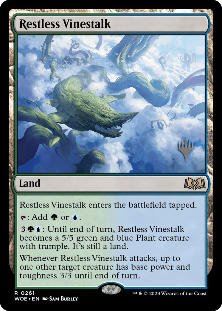 Restless Vinestalk (Promo Pack) [Wilds of Eldraine Promos] | Total Play