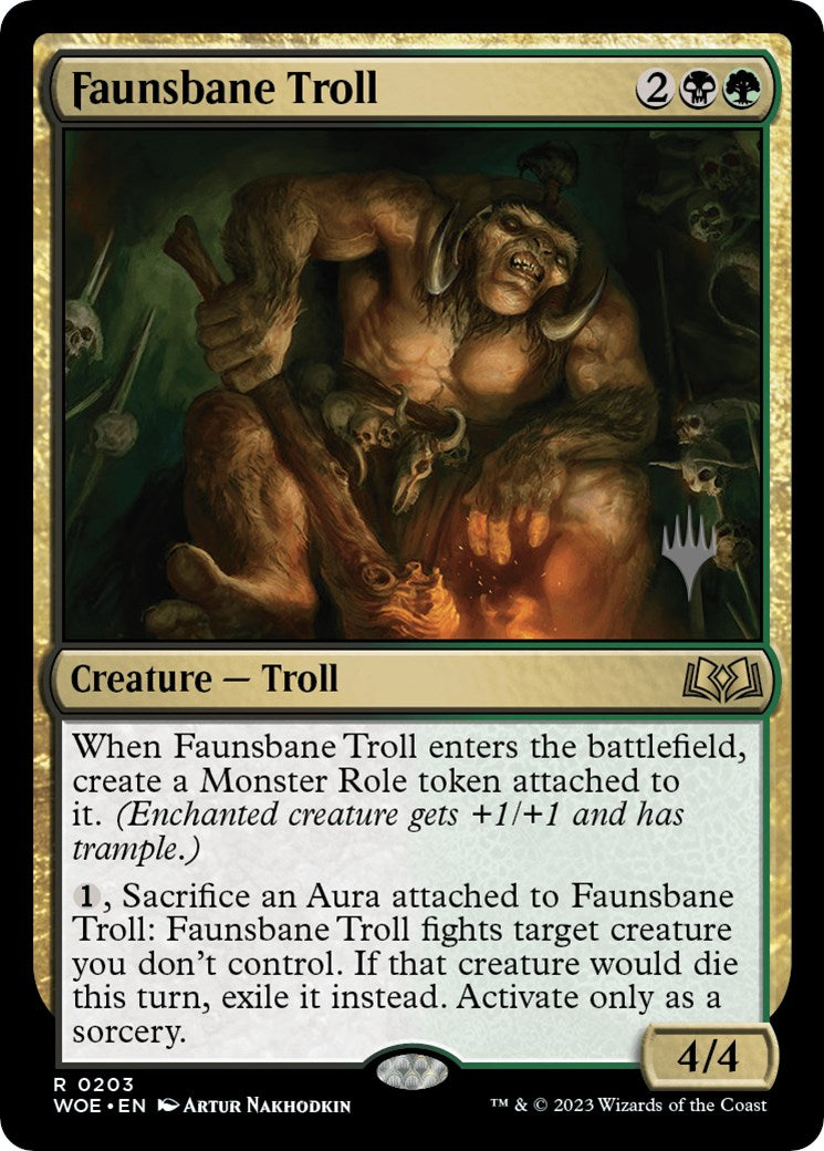 Faunsbane Troll (Promo Pack) [Wilds of Eldraine Promos] | Total Play