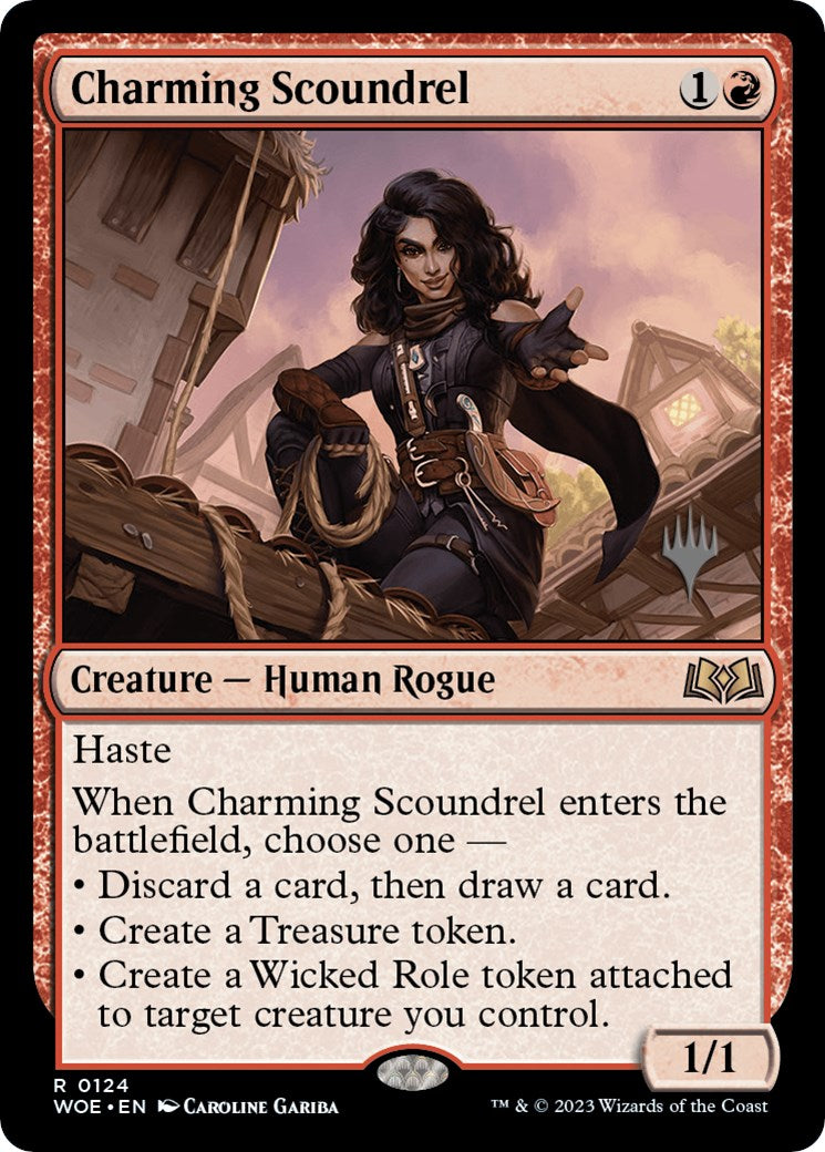 Charming Scoundrel (Promo Pack) [Wilds of Eldraine Promos] | Total Play