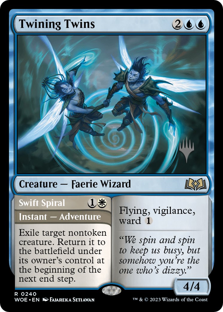 Twining Twins // Swift Spiral (Promo Pack) [Wilds of Eldraine Promos] | Total Play