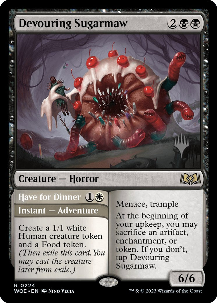 Devouring Sugarmaw // Have for Dinner(Promo Pack) [Wilds of Eldraine Promos] | Total Play