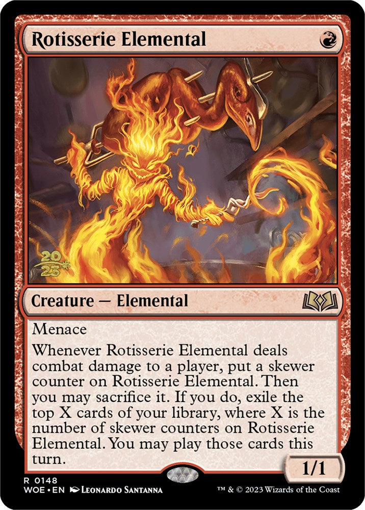 Rotisserie Elemental [Wilds of Eldraine Prerelease Promos] | Total Play