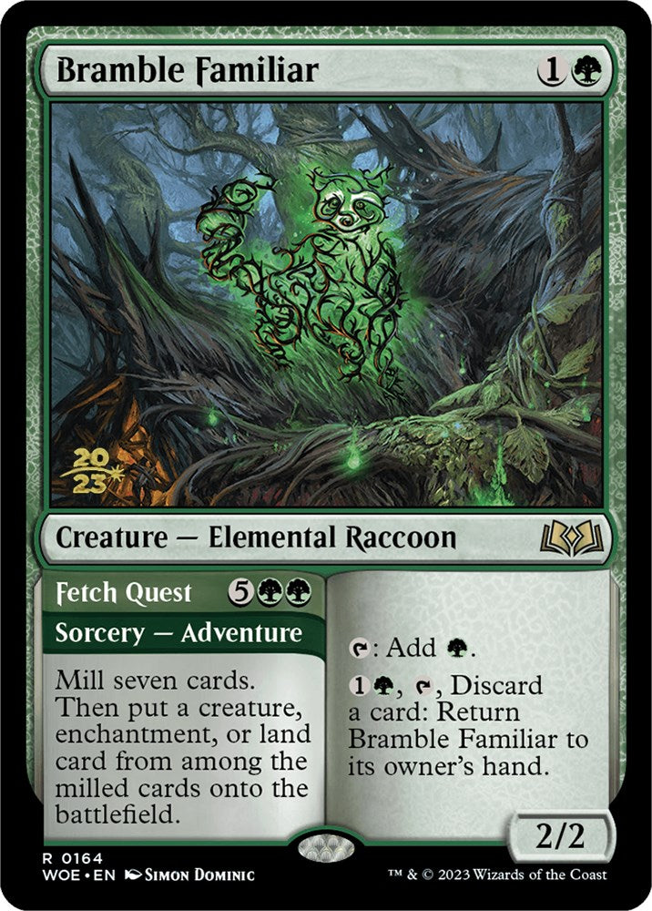 Bramble Familiar // Fetch Quest [Wilds of Eldraine Prerelease Promos] | Total Play