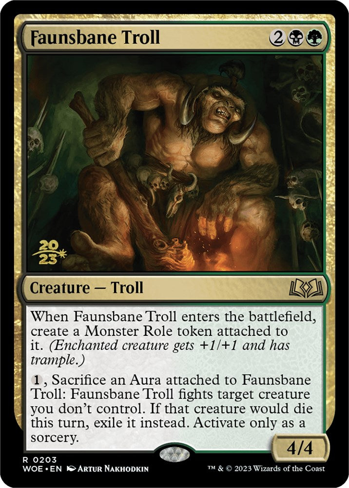 Faunsbane Troll [Wilds of Eldraine Prerelease Promos] | Total Play