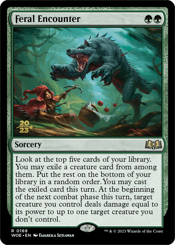 Feral Encounter [Wilds of Eldraine Prerelease Promos] | Total Play