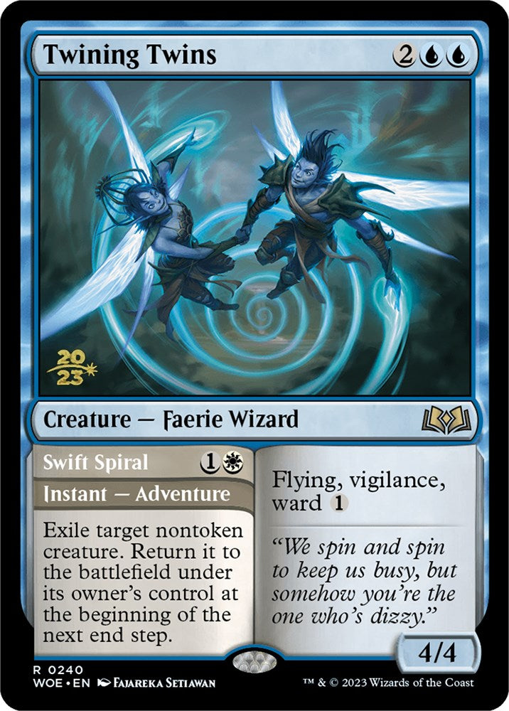 Twining Twins // Swift Spiral [Wilds of Eldraine Prerelease Promos] | Total Play