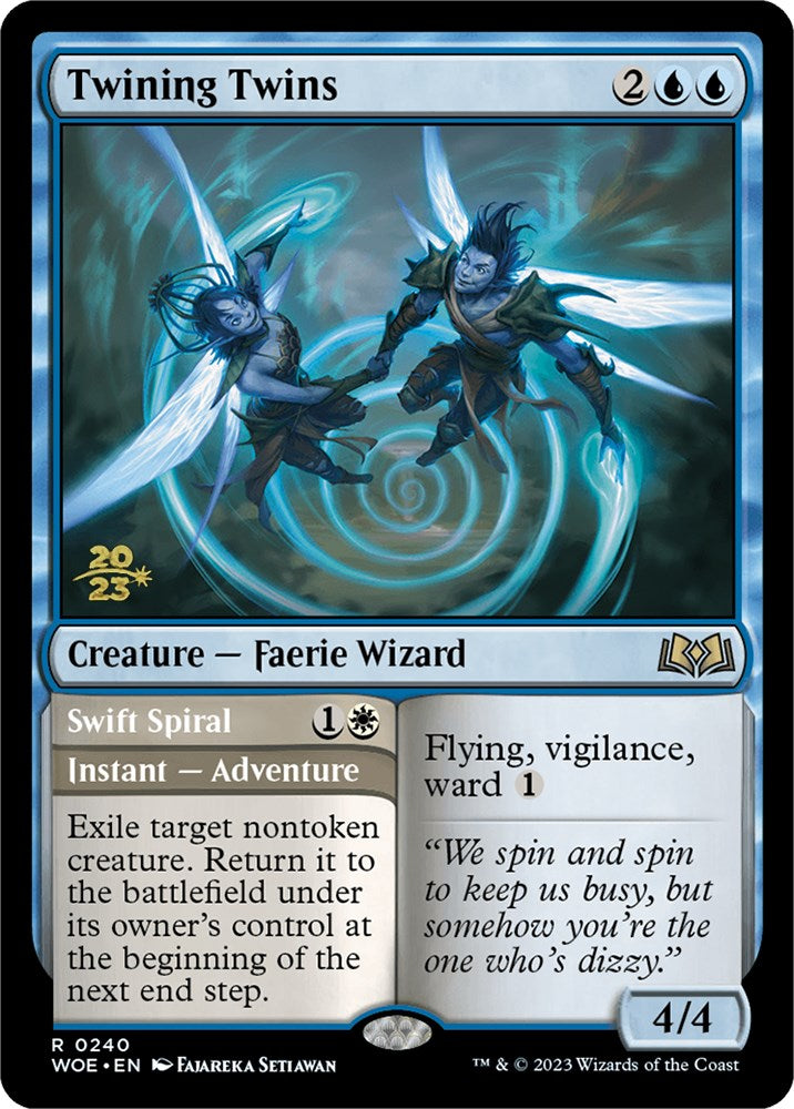 Twining Twins // Swift Spiral (Promo Pack) [Wilds of Eldraine Promos] | Total Play