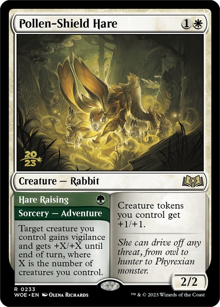 Pollen-Shield Hare // Hare Raising [Wilds of Eldraine Prerelease Promos] | Total Play