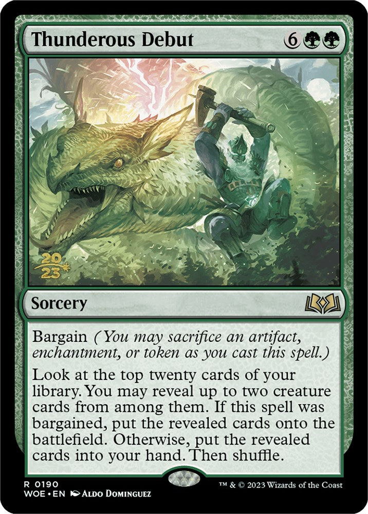 Thunderous Debut [Wilds of Eldraine Prerelease Promos] | Total Play