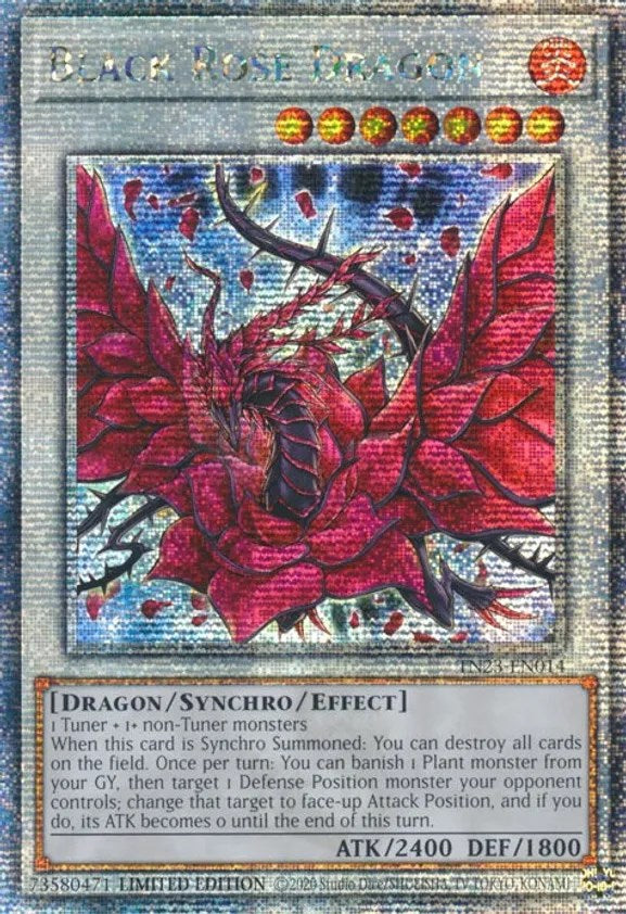 Black Rose Dragon [TN23-EN014] Quarter Century Secret Rare | Total Play