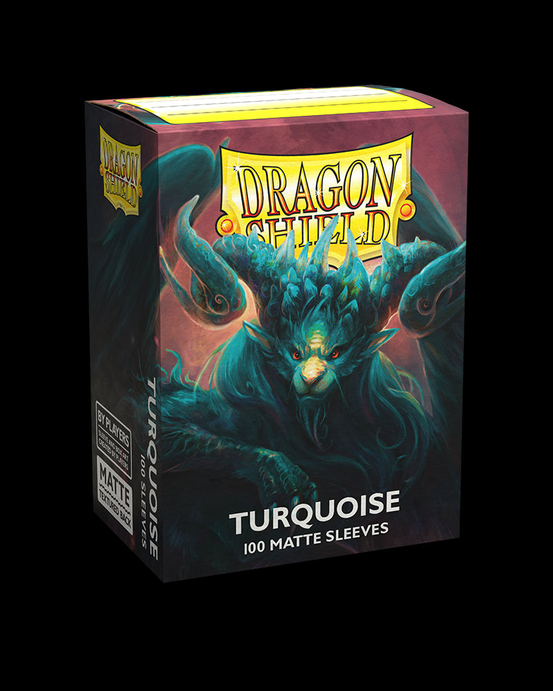 Dragon Shield: Standard 100ct Sleeves - Turquoise (Matte) | Total Play
