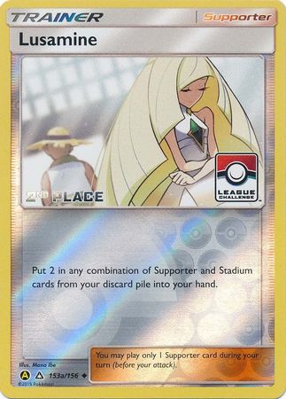 Lusamine (153a/156) (League Challenge Alt Art 2nd Place) [Sun & Moon: Ultra Prism] | Total Play