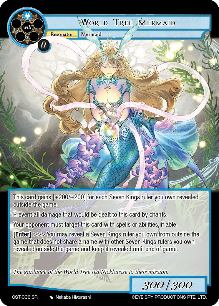 World Tree Mermaid (CST-036 SR) [Clash of the Star Trees] | Total Play