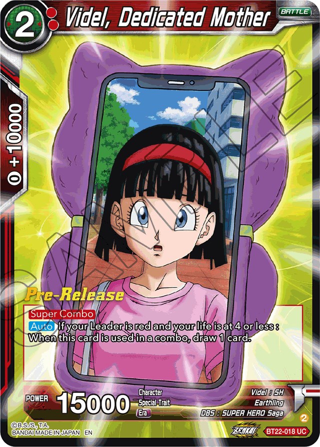 Videl, Dedicated Mother (BT22-018) [Critical Blow Prerelease Promos] | Total Play