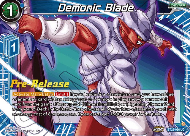 Demonic Blade (BT22-036) [Critical Blow Prerelease Promos] | Total Play