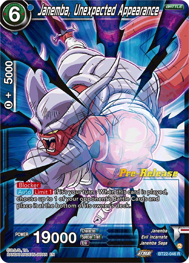 Janemba, Unexpected Appearance (BT22-046) [Critical Blow Prerelease Promos] | Total Play