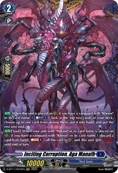 Inciting Corruption, Aga Manafh (D-BT11/FR10EN) [Clash of Heroes] | Total Play