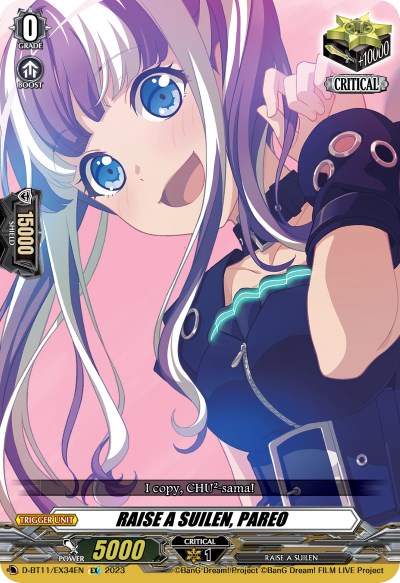 RAISE A SUILEN, PAREO (D-BT11/EX34EN) [Clash of Heroes] | Total Play