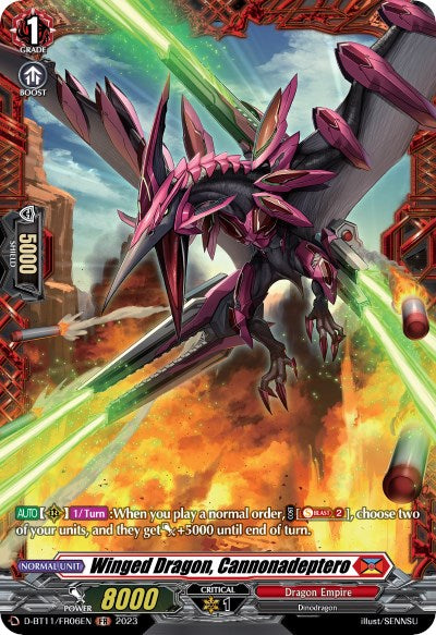 Winged Dragon, Cannonadeptero (D-BT11/FR06EN) [Clash of Heroes] | Total Play