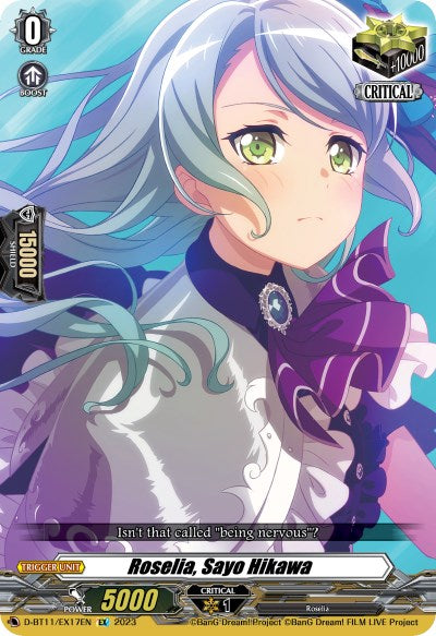 Roselia, Sayo Hikawa (D-BT11/EX17EN) [Clash of Heroes] | Total Play