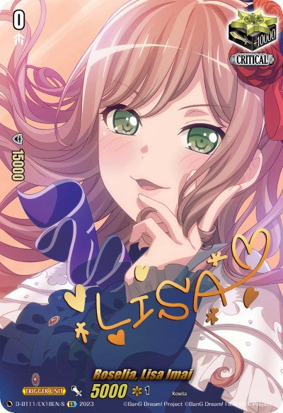 Roselia, Lisa Imai (Signature) (D-BT11/EX18EN-S) [Clash of Heroes] | Total Play