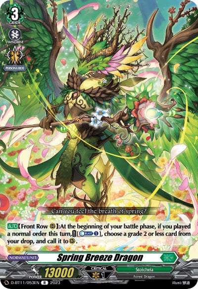 Spring Breeze Dragon (D-BT11/053EN) [Clash of Heroes] | Total Play