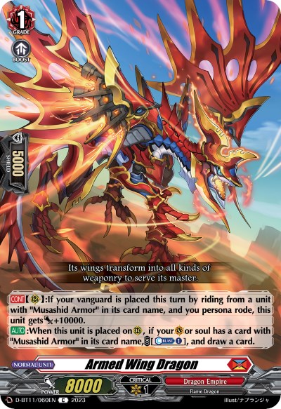 Armed Wing Dragon (D-BT11/060EN) [Clash of Heroes] | Total Play