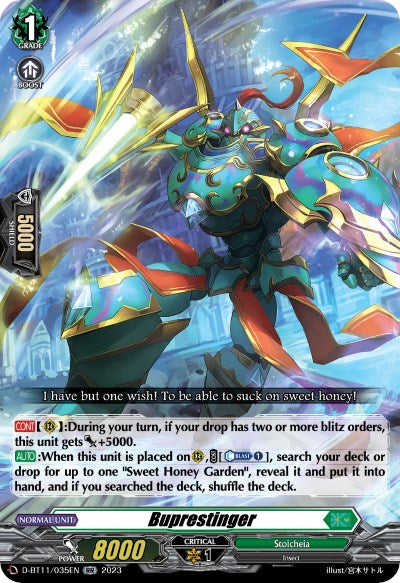 Buprestinger (D-BT11/035EN) [Clash of Heroes] | Total Play