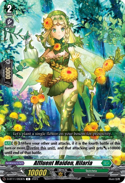 Affluent Maiden, Hilaria (D-BT11/093EN) [Clash of Heroes] | Total Play