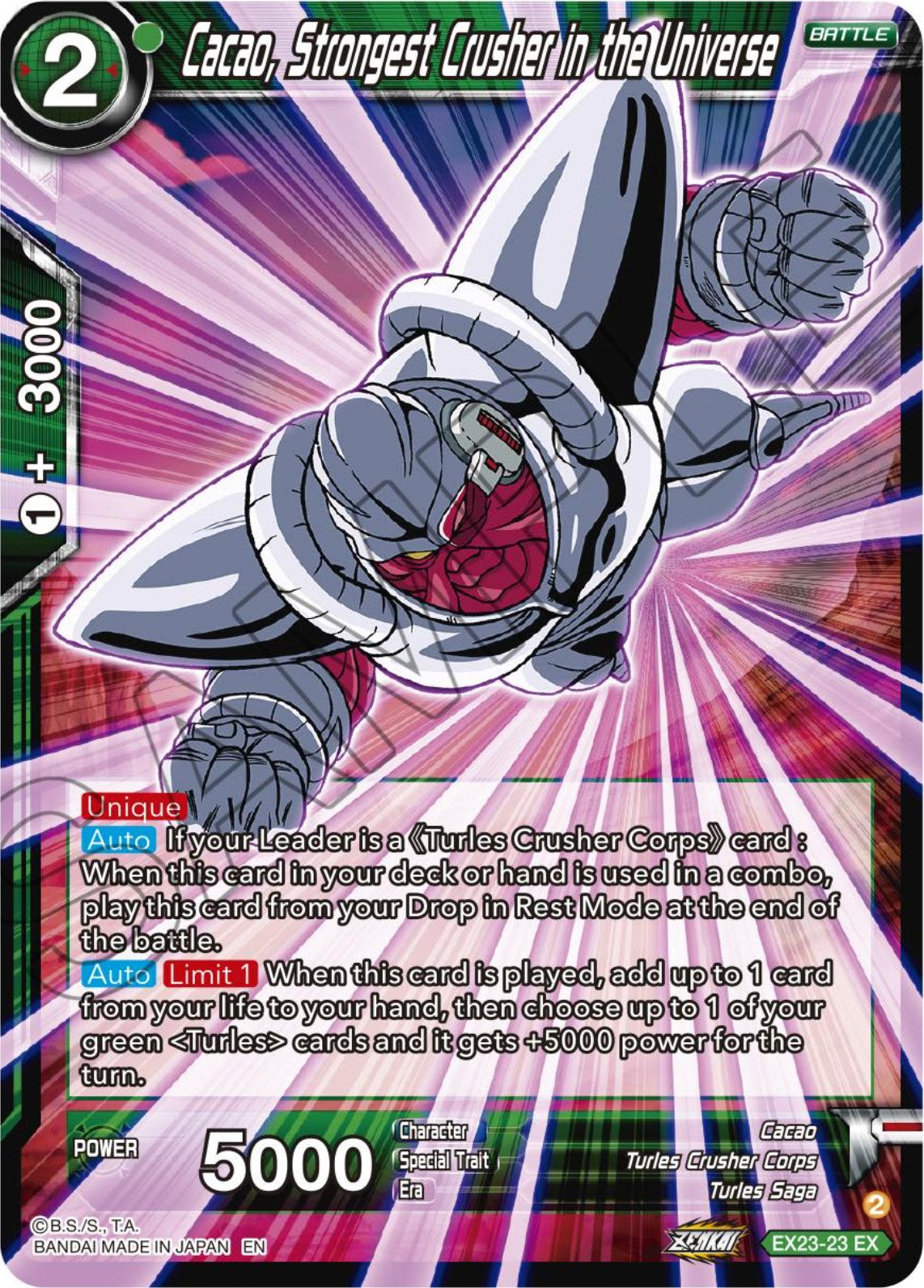 Cacao, Strongest Crusher in the Universe (EX23-23) [Premium Anniversary Box 2023] | Total Play