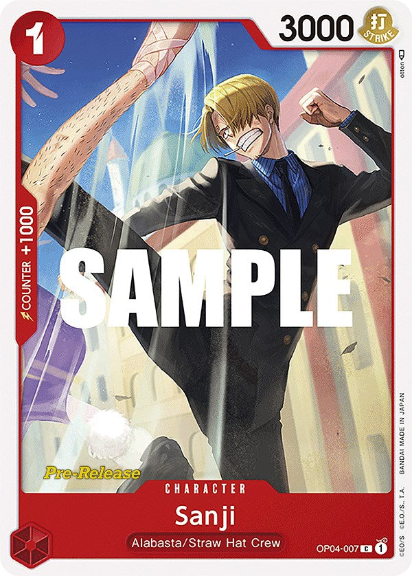 Sanji [Kingdoms of Intrigue Pre-Release Cards] | Total Play